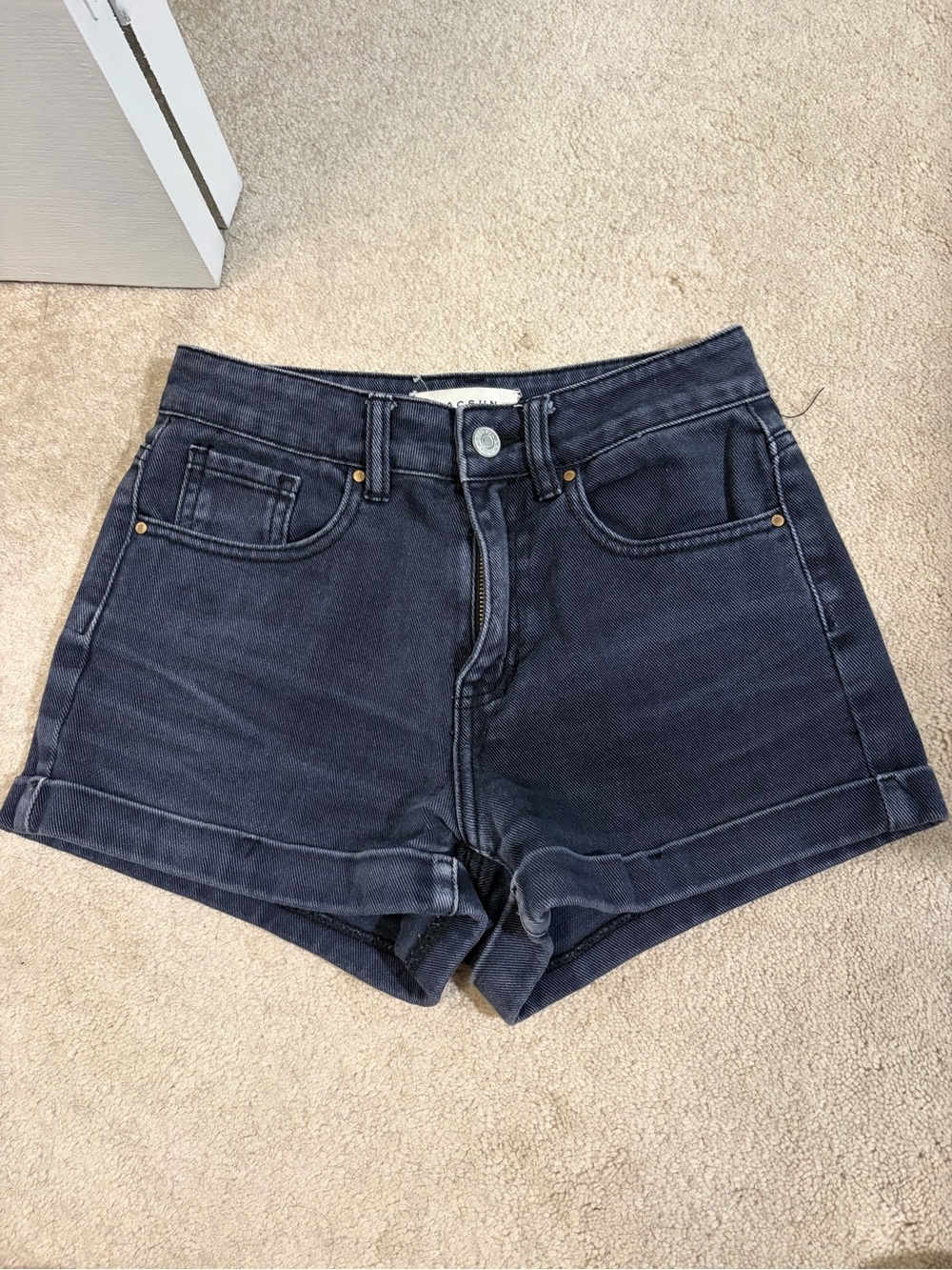 PacSun High-Waist Cuffed Denim Shorts